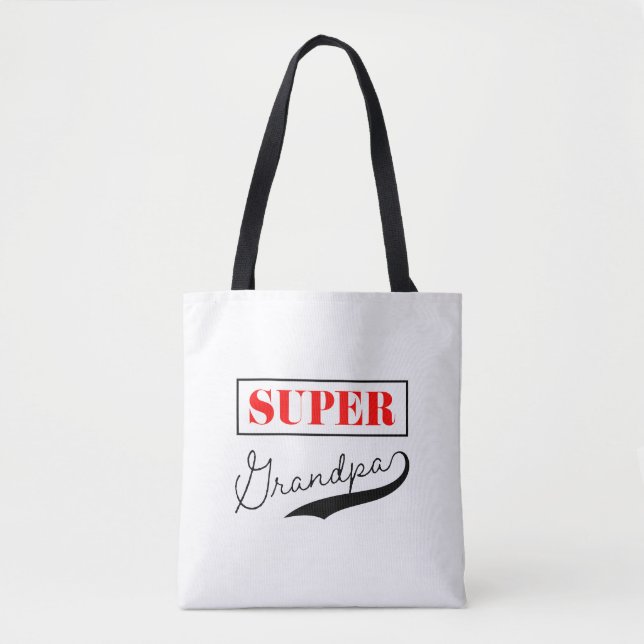 Bolso De Tela Super Abuelo (Anverso)
