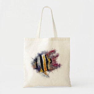 Bolso De Tela Super Cute AngelFish Aquarelle Aquarium idea de re