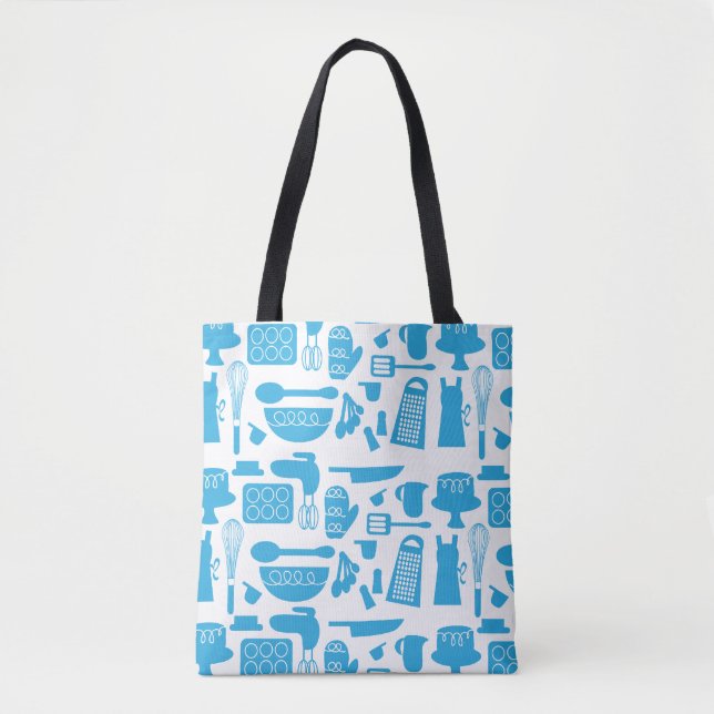 Bolso De Tela Super Cute Blue Kitchenware (Anverso)