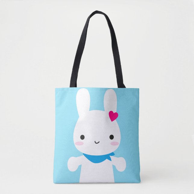 Bolso De Tela Super Cute Kawaii Bunny (Anverso)