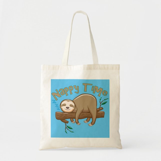 Bolso De Tela Super Delight Baby Sloth (Frente)