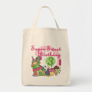 Bolso De Tela Súper dulce 3 camisas de cumpleaños y regalos