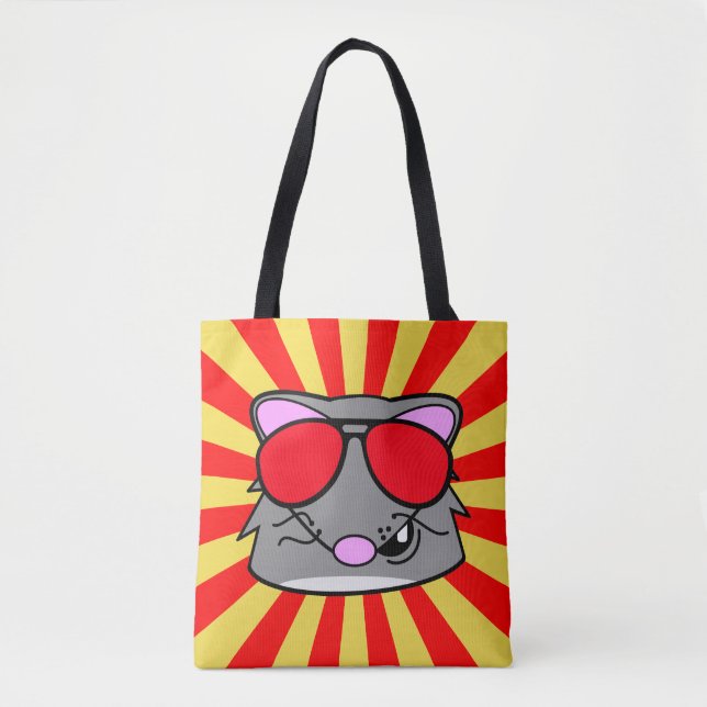 Bolso De Tela Super Duper Rad Rat (Anverso)