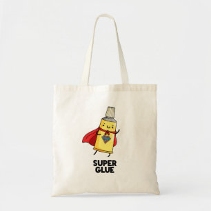 Bolso De Tela Super Glue Funny Super Hero Pun