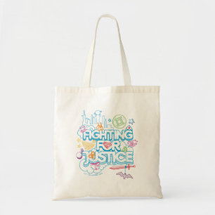 Bolso De Tela Super Héroes Chicas de DC luchando por la justicia