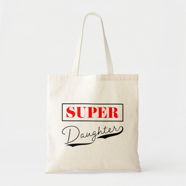 Bolso De Tela Súper hija (Frente)