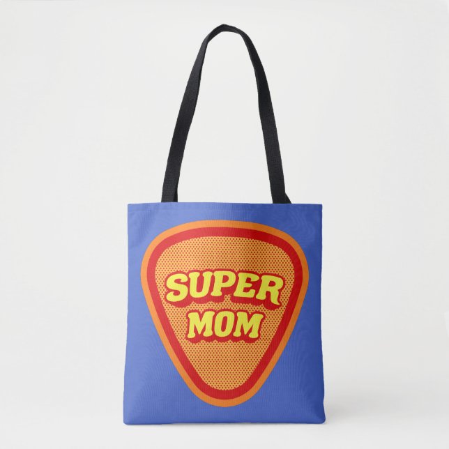 Bolso De Tela Super Mom Mother's Day (Anverso)