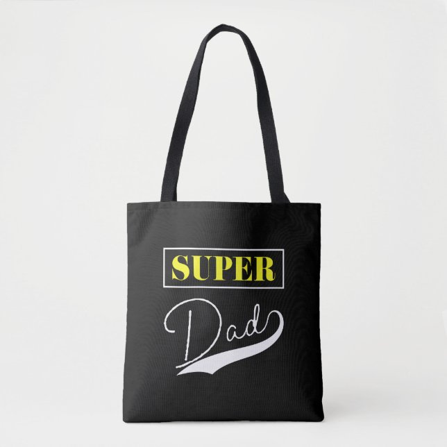 Bolso De Tela Super Papá (Anverso)