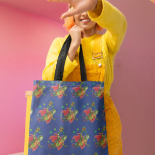 Bolso De Tela Super Pickleman Funny Dark Blue