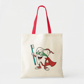 Bolso De Tela Super Tooth Hero | Reusable Cavity Fighter
