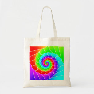 Bolso De Tela Super twister de espiral arcoiris