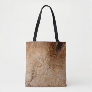 Bolso De Tela Superficie de madera marrón y negra