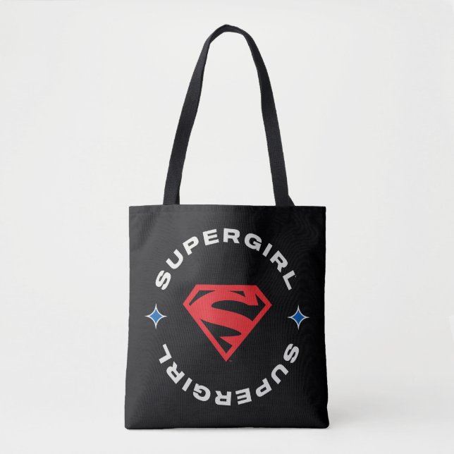 Bolso De Tela Supergirl Age of Heroes Circle S-Shield (Anverso)
