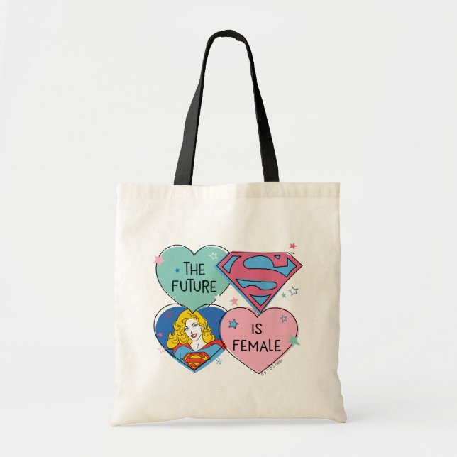 Bolso De Tela Supergirl "El futuro es mujer" (Frente)