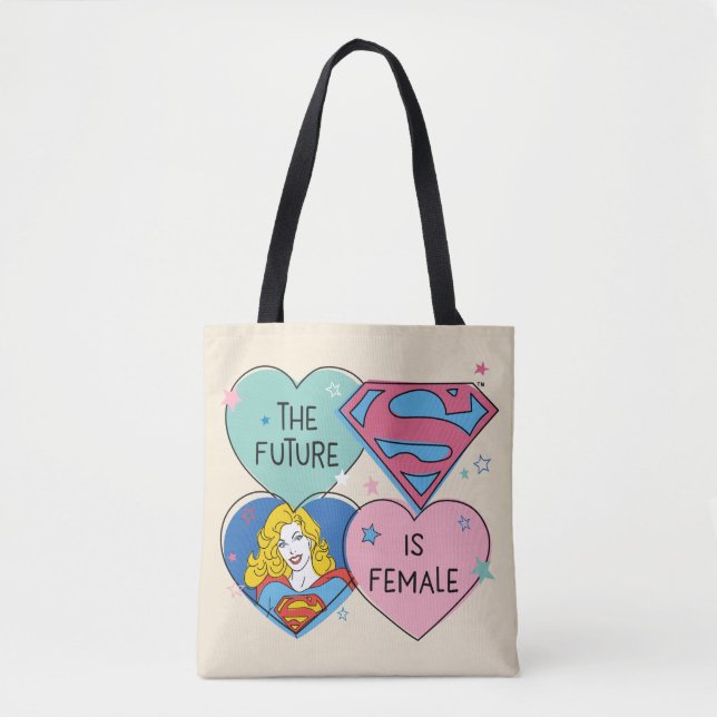 Bolso De Tela Supergirl "El futuro es mujer" (Anverso)