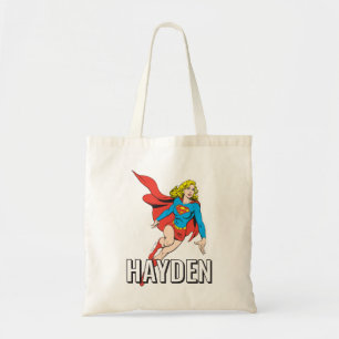 Bolso De Tela Supergirl en movimiento