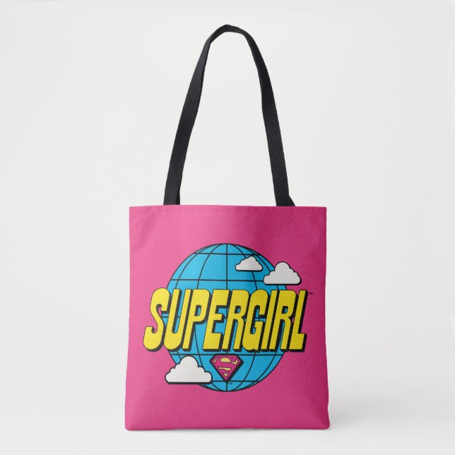 Bolso De Tela Supergirl Global Pop Graphic (Anverso)