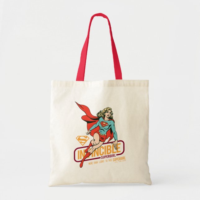 Bolso De Tela Supergirl invencible retro gráfico (Frente)
