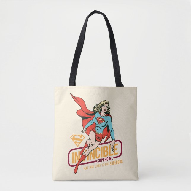 Bolso De Tela Supergirl invencible retro gráfico (Anverso)