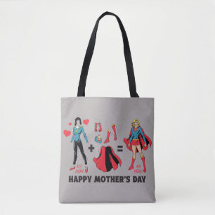 Bolso De Tela Supergirl Mi mamá = Mi Héroe