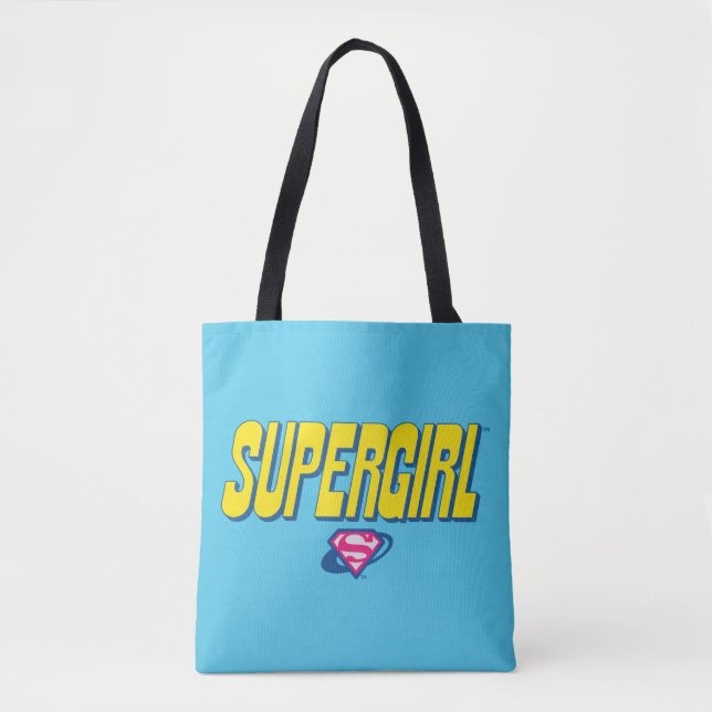 Bolso De Tela Supergirl Pop Logo (Anverso)