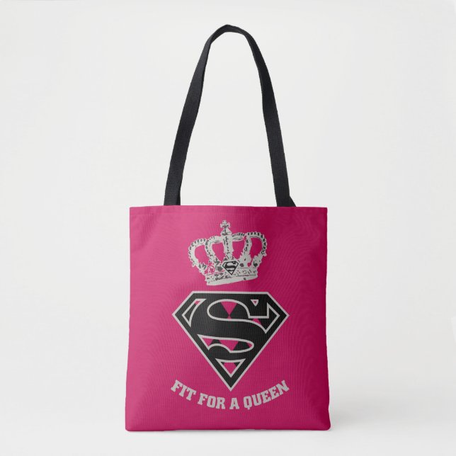 Bolso De Tela Supergirl S-Shield "Fit For A Queen" (Anverso)