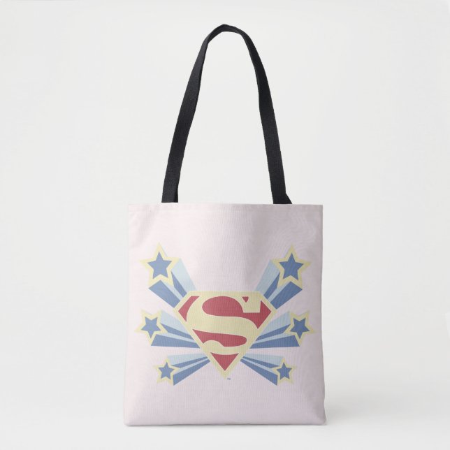 Bolso De Tela Supergirl Stars S-Shield (Anverso)