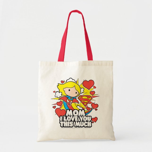 Bolso De Tela Supergirl | Te Amo Tanto (Frente)