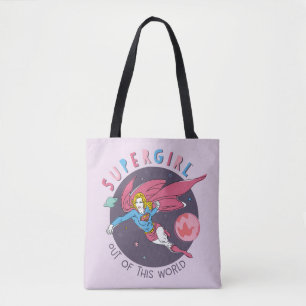Bolso De Tela Supergirl Volando hacia arriba Ilustracion