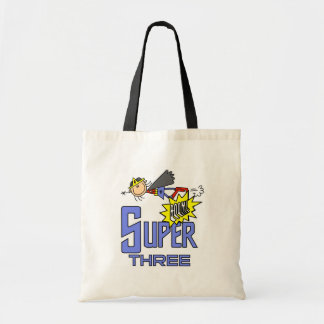 Bolso De Tela Superheroína Chica 3 camisetas de cumpleaños y reg