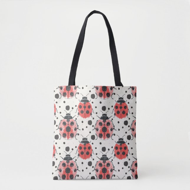 Bolso De Tela Superlindo Fiesta Ladybug (Anverso)