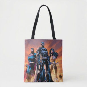 Bolso De Tela Superman, Batman y la Trinidad de la Mujer Maravil