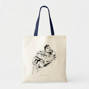 Bolso De Tela Superman Black and White 1