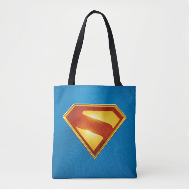 Bolso De Tela Superman Golden S Shield Brilliance (Anverso)