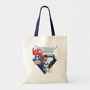Bolso De Tela Superman y Krypto Soar