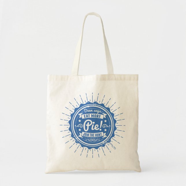 Bolso De Tela Supernatural "¡Dean dice comer más pieles!" (Frente)