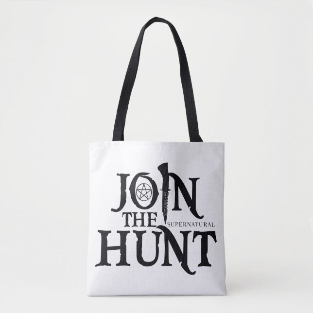 Bolso De Tela Supernatural "Únete a la caza" (Anverso)