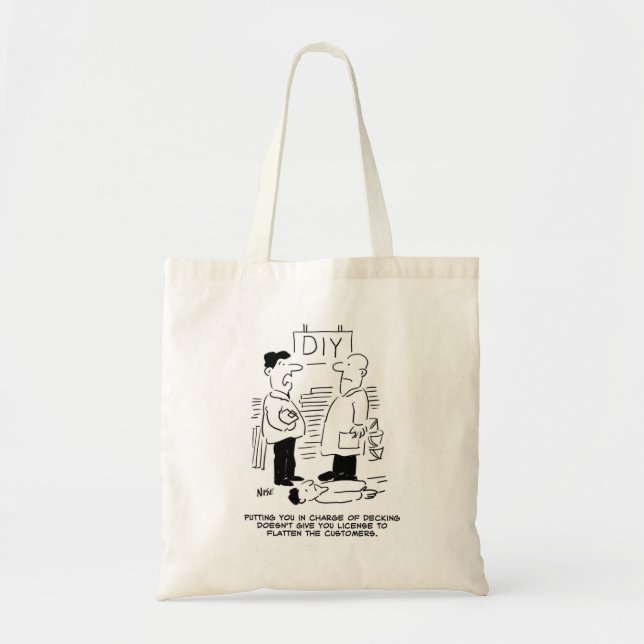 Bolso De Tela Superstore Retail Shop Worker y Shop Manager (Frente)