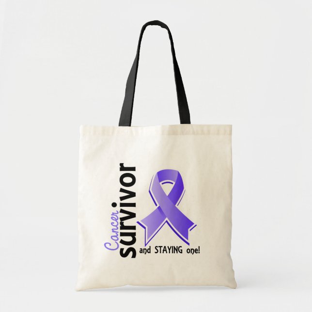 Bolso De Tela Superviviente 19 del cáncer de estómago (Frente)