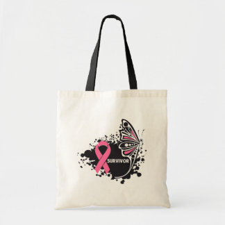 Bolso De Tela Superviviente Resumen Mariposa Cáncer de Mama