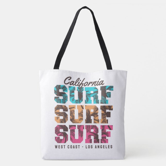 Bolso De Tela Surf de California (Reverso)