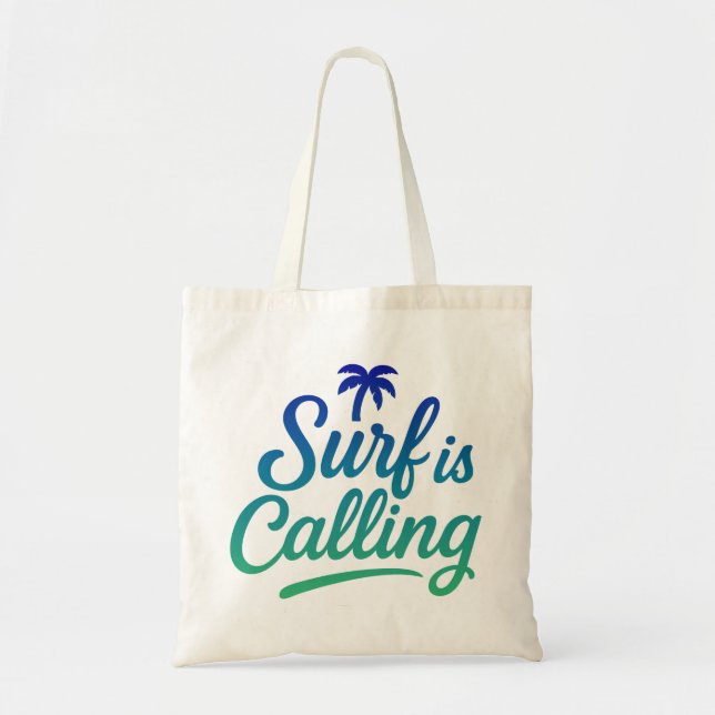 Bolso De Tela Surf está llamando (Frente)