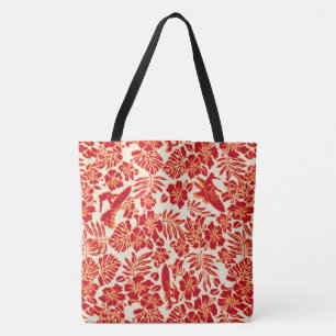 Bolso De Tela Surf Pareau Hawaiian Hibiscus Surfing Beach Bag