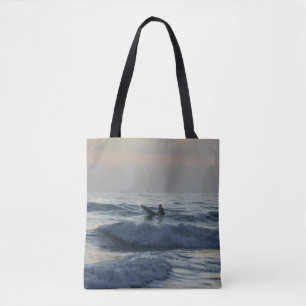 Bolso De Tela Surfer Awaits