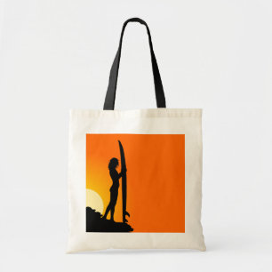Bolso De Tela Surfer Chica Tote Bag