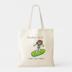 Bolso De Tela Surfer Chica Tote Bag