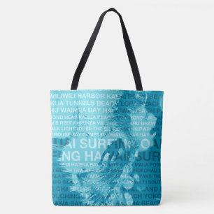 Bolso De Tela Surfing Hawaii GreenRoom Hawaiian Surfer Beach Bag