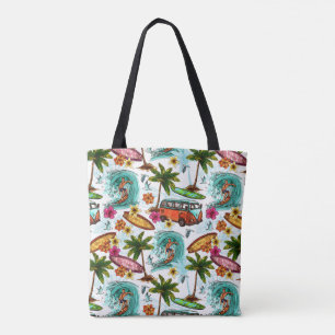 Bolso De Tela Surfing Retro
