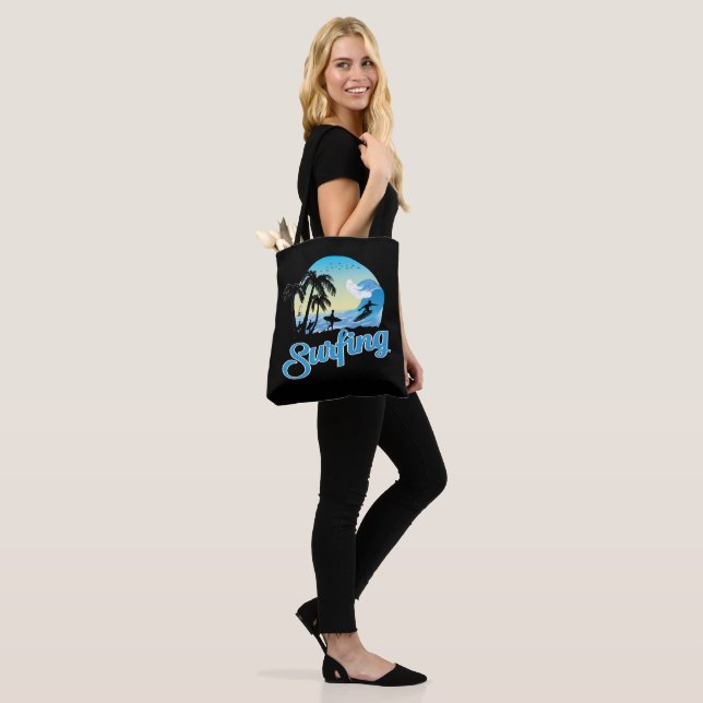 Bolso De Tela Surfing Sea Beach (Puesto)