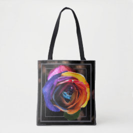 Bolso De Tela Surfing the Rainbow Rosa